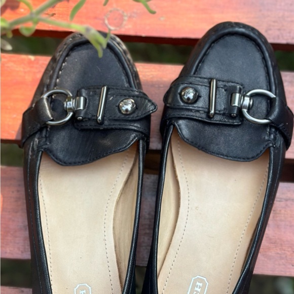 Coach Turn Lock Accented Genuine Leather Loafers SZ US 7B - Picture 10 of 14